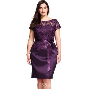 Silver Scoop-necked lace sequined Dress